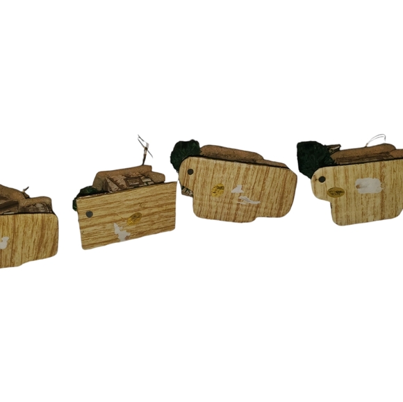 Vintage putz style cottage ornaments - Picture 6 of 6